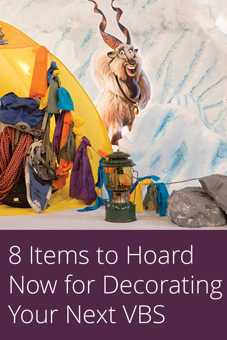 Keep these decorating items from Everest VBS and use them for Cave Quest VBS!